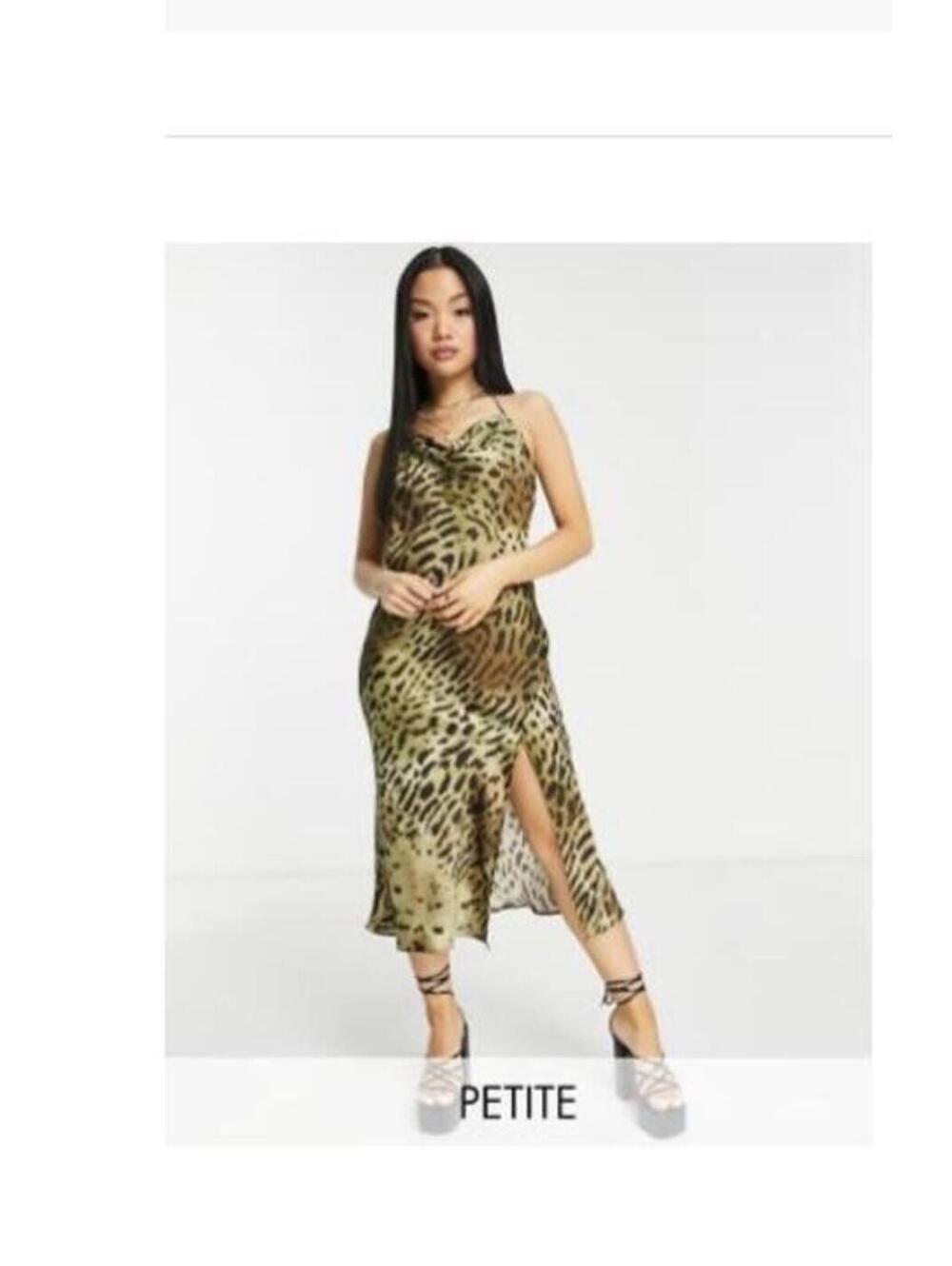 Topshop Women's Petite Leopard Print Dress